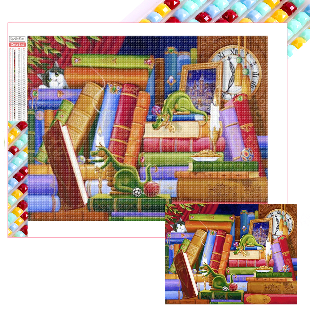Little Dragon Man 40*30cm(picture) full square drill diamond painting