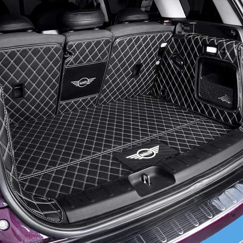 Car trunk protection mat Leather Pad car styling accessories For BMW MINI Cooper S JCW F54 F55 F56 F60 R60 CLUBMAN COUNTRYMAN