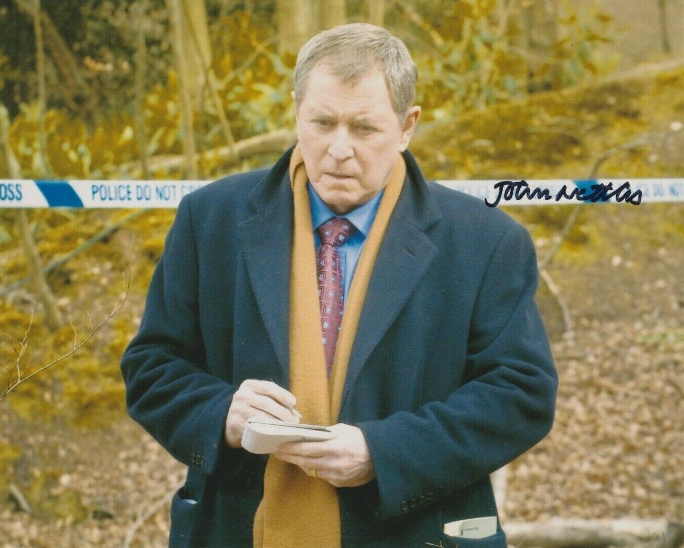 John Nettles signed 10 x 8