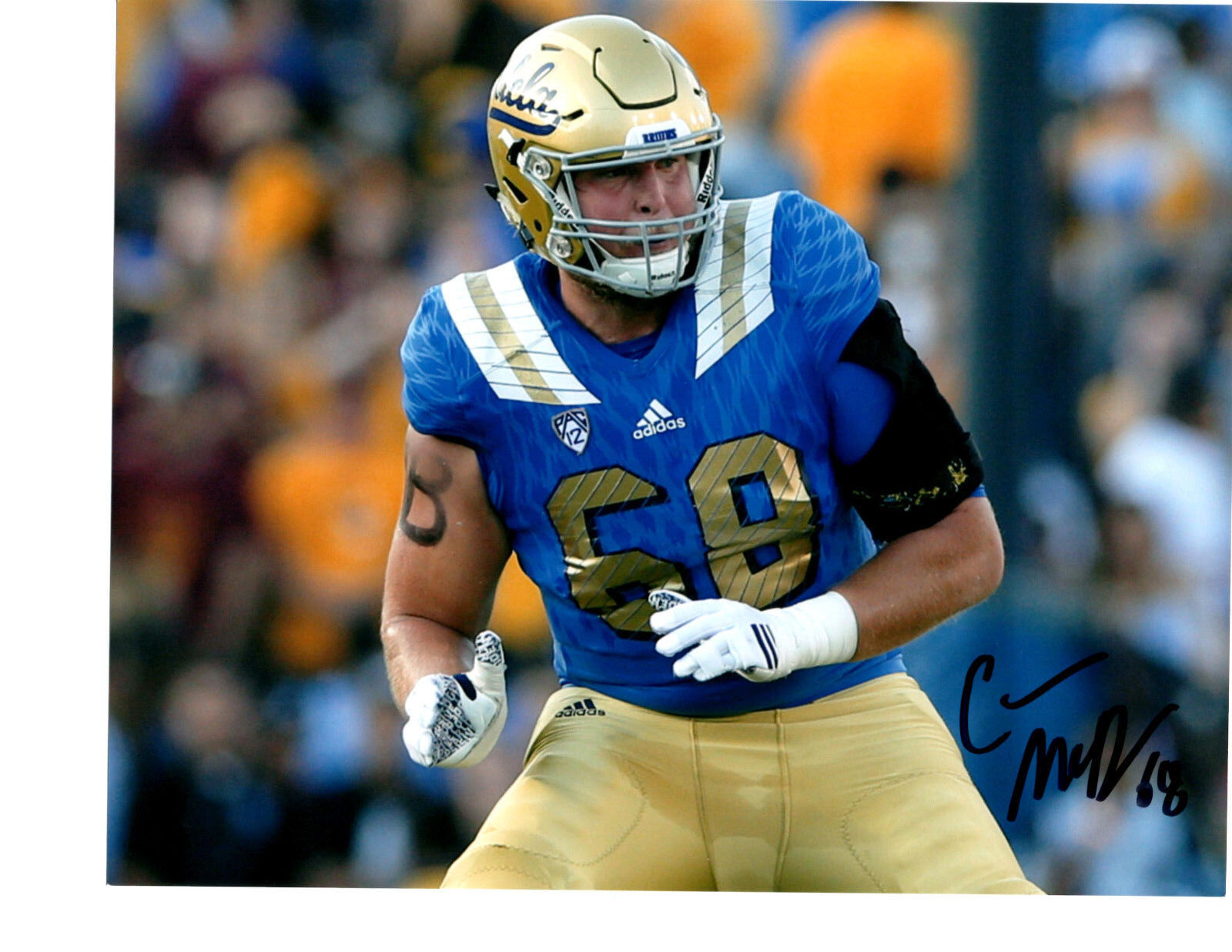 Connor McDermott UCLA Bruins signed autographed 8x10 football Photo Poster painting 2017 Draft c