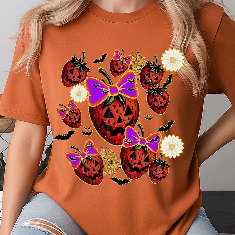 Utbros Spooky Strawberry Summerween T-shirt