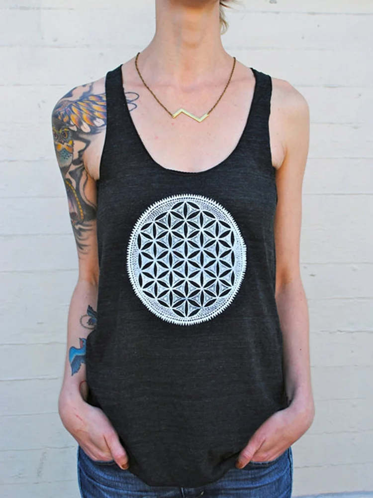Flower Of Life Racerback Tank