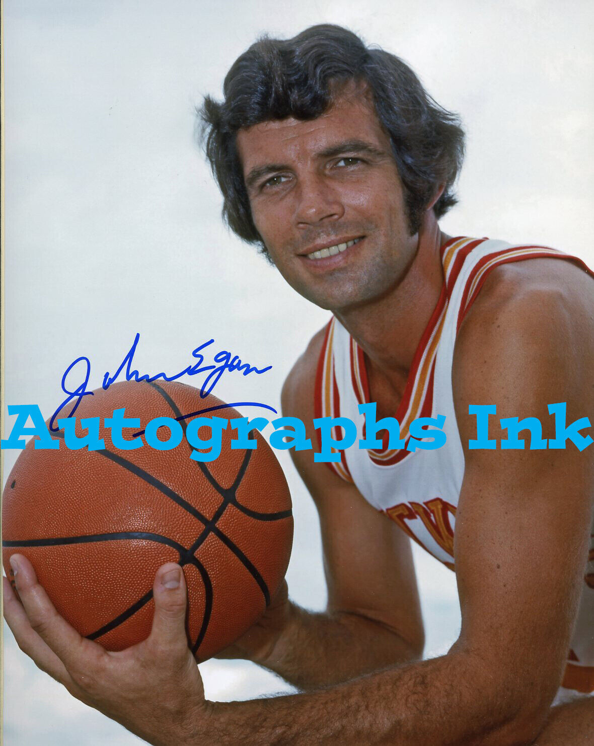 Johnny Egan autographed 8x10 Rockets In Person #2