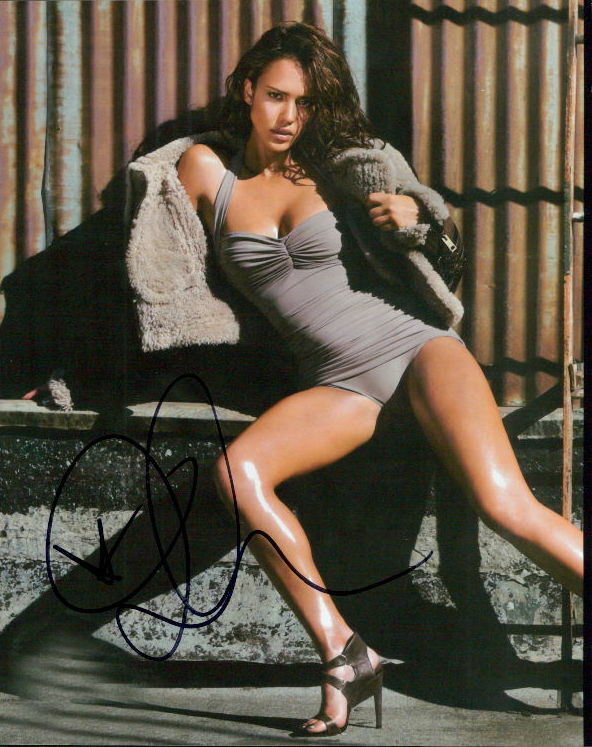 Jessica Alba signed 8x10 Photo Poster painting in-person