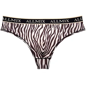 Men's Sexy Zebra Leopard Print Fashion Thong