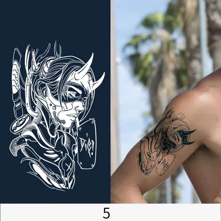 Basketball Anime Flower Butterfly Text Art Festival Cute Cool Waterproof Full Body Arm Men and Women Natural Temporary Tattoos