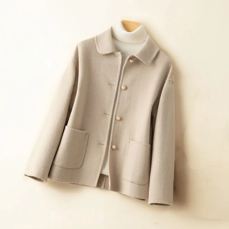 Women's 100% Cashmere Jacket &ndash; Pearl Buttons &ndash; Relaxed Fit &ndash; view 2