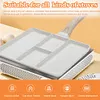 4Cup Egg Frying Pan Nonstick Breakfast Omelet Pan for Gas Stove Induction Cooker