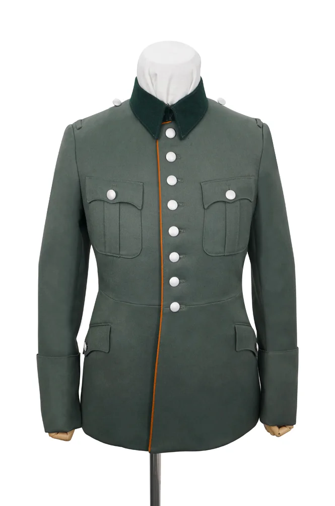   Wehrmacht German M1927 General Officer Gabardine Piped Service Tunic Jacket II German-Uniform