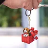(US Local)6PCS  Gift Dogs DIY Diamond Painting Keychain Diamond Art Kits Keyrings