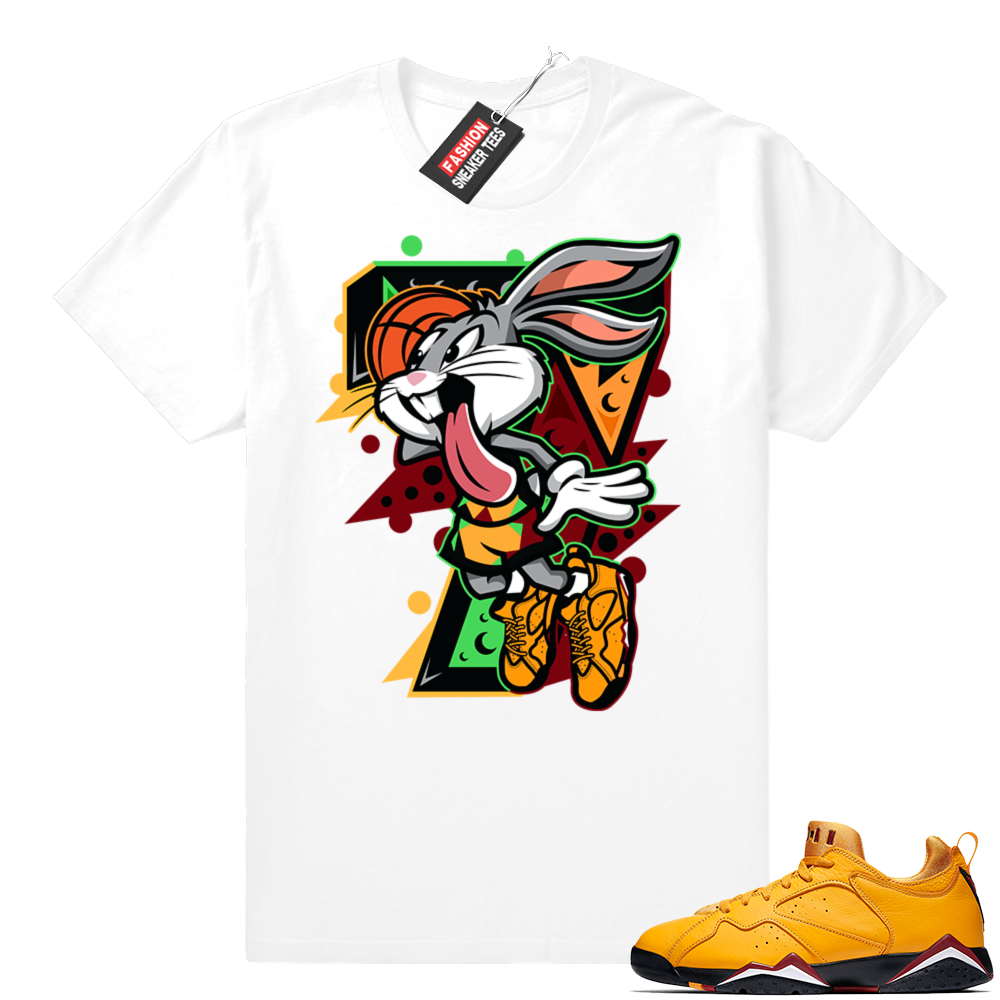 Jordan 7 low taxi t-shirts White Shirt