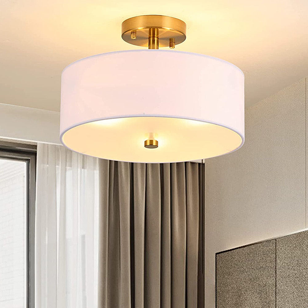 Minimalist Fabric Simple Living Room Ceiling Light