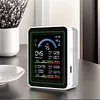 10 In 1 Multifunctional Air Quality Detector Type-C Charging Carbon Dioxide Airs Tester LCD Screen Portable Smartair Quality Tester for CO2 CO TVOC HCHO Temp AQI PM2.5 10 Detect