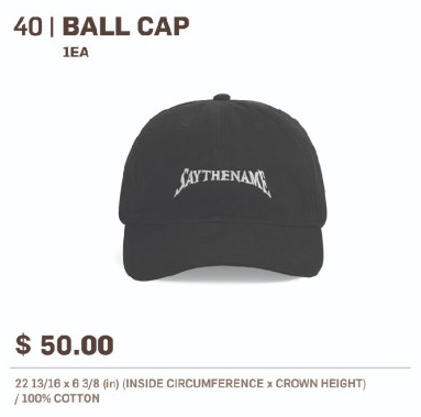 SEVENTEEN 'Right Here' Tour Black Ball Cap officialsvtshop