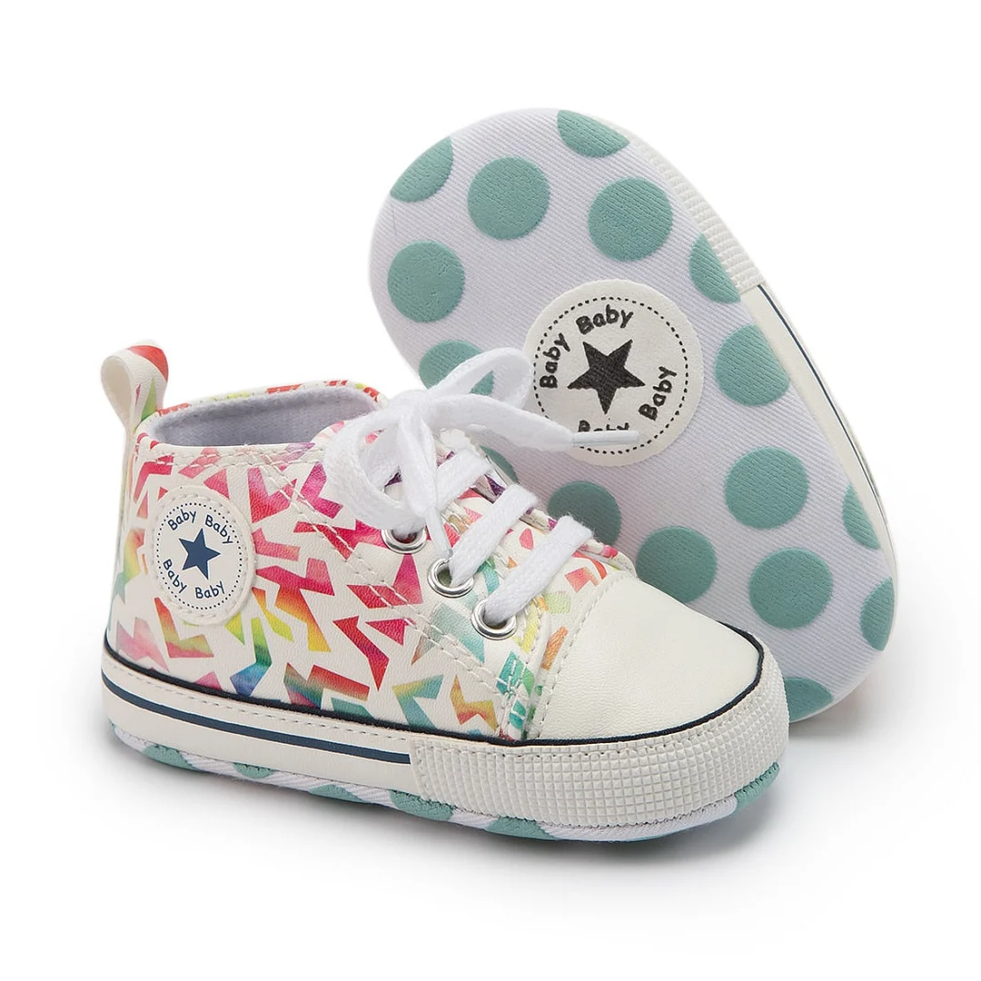 Baby Boys Girls First Walkers Shoes Infant Toddler Soft Sole Anti-slip Baby Shoes Newborn Canvas Baby Sports Sneakers Shoes