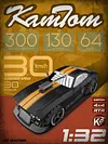 1:32 Full Scale RC Drift Car, 30 km/h, Gyro Stabilization, 4WD High-Speed ​​Modified, Cool Rechargeable Sports Car Toy Gift