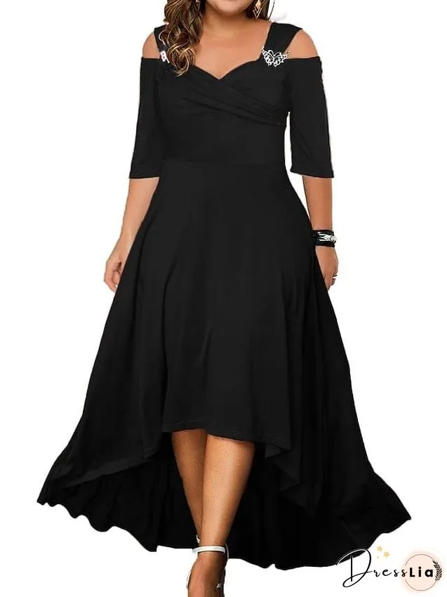 Square Neckline Mini Dress