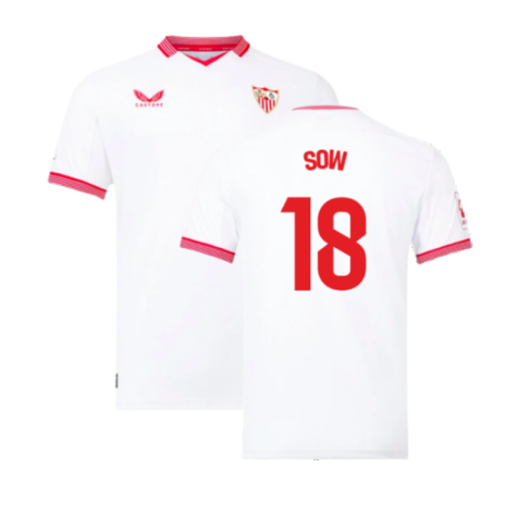 Sevilla FC Djibril Sow 18 Home Trikot 2023-2024