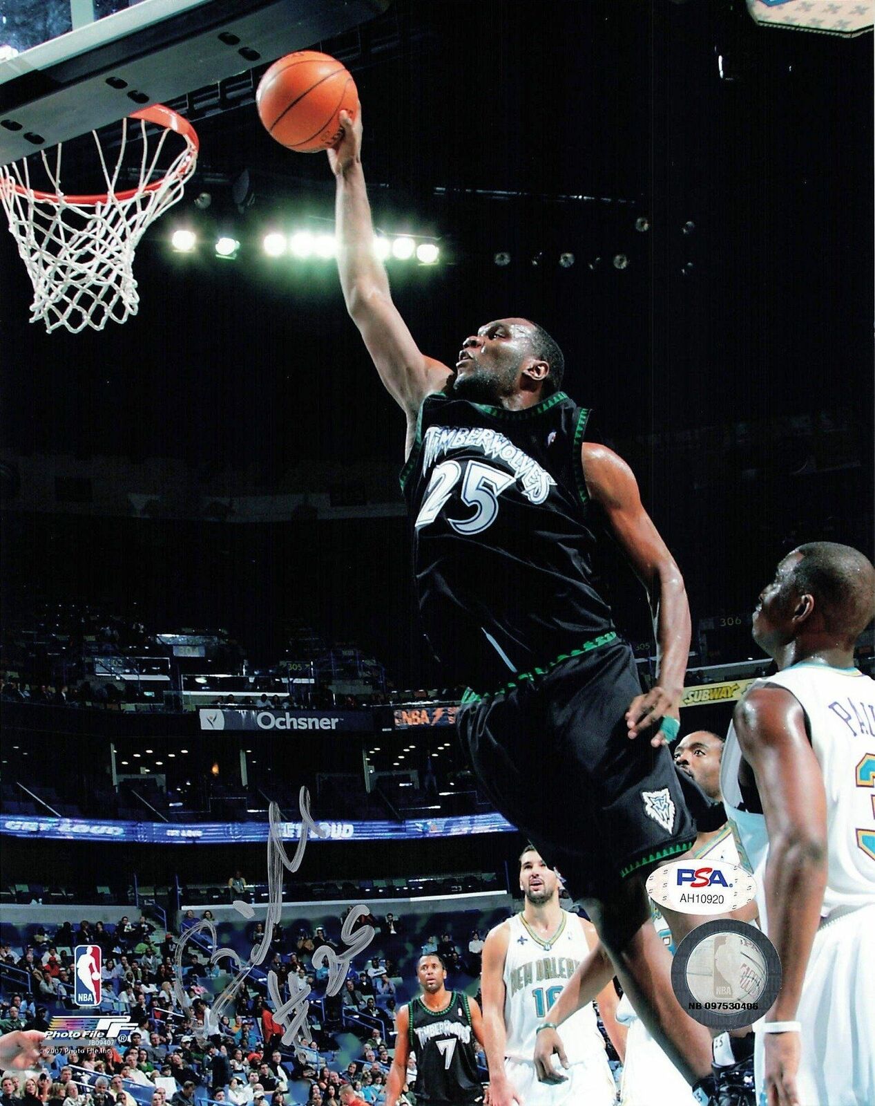 Al Jefferson signed 8x10 Photo Poster painting PSA/DNA Minnesota Timberwolves Autographed