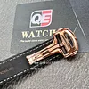 Cartier Santos Large Skeleton WHSA0018 Rose Gold Hand Wind leather strap 40mm Super Clone