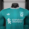 Joyfball 2025/2026 Player Version Long Sleeve Liverpool Third Away Football Shirt（The player version jersey is a bit tight, please pay attention to the size selection）
