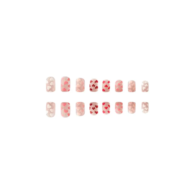 Churchf Churchf Nails Fake Nails Valentine's Day Warm Lovepress On Nails Wear Nails