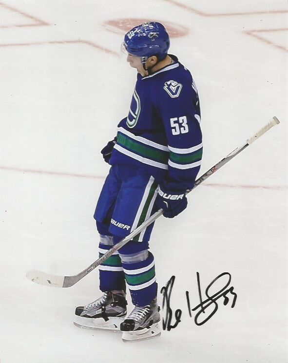 Vancouver Canucks Bo Horvat Signed Autographed 8x10 NHL Photo Poster painting COA A