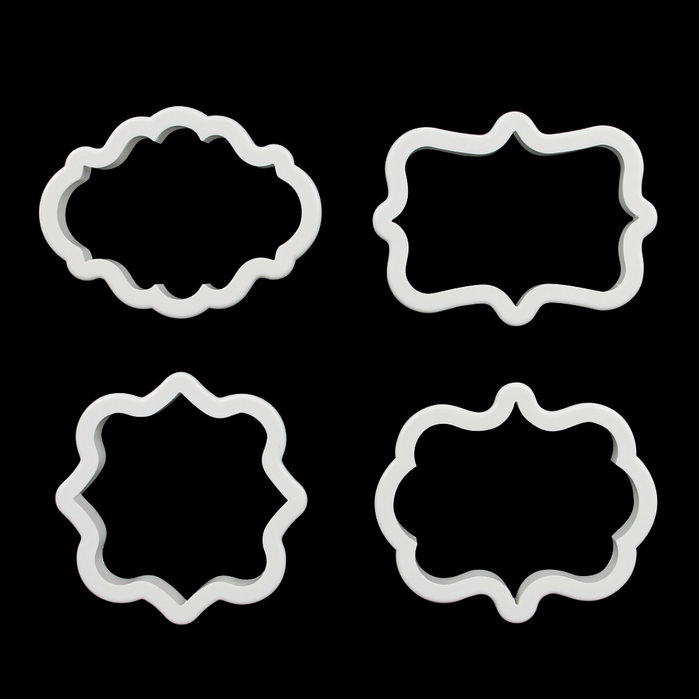 

4Pcs Plastic Pastry Cookie Biscuit Cutter Cake Decorating Mold Tool, 501 Original