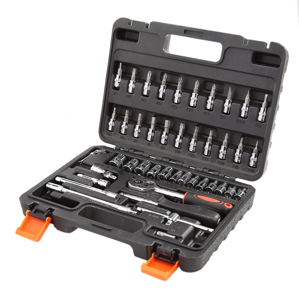 

46pcs Ratchet Wrench Set Kit Sleeve for Car Motorcycle Bicycle Repair Tools, 501 Original