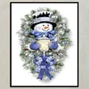 Christmas Snowman - 11CT Stamped Cross Stitch - 40*50cm - Xmas
