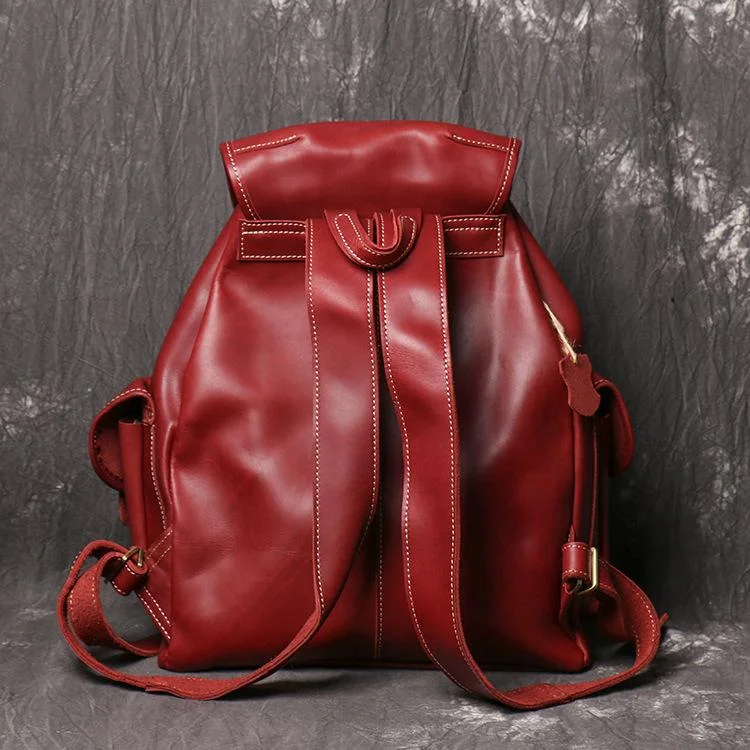 Men's Handmade Leather Travel Backpack