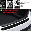 Car Trunk Door Sill Plate Protector Anti-Scratch Rear Bumper Guard Car Styling