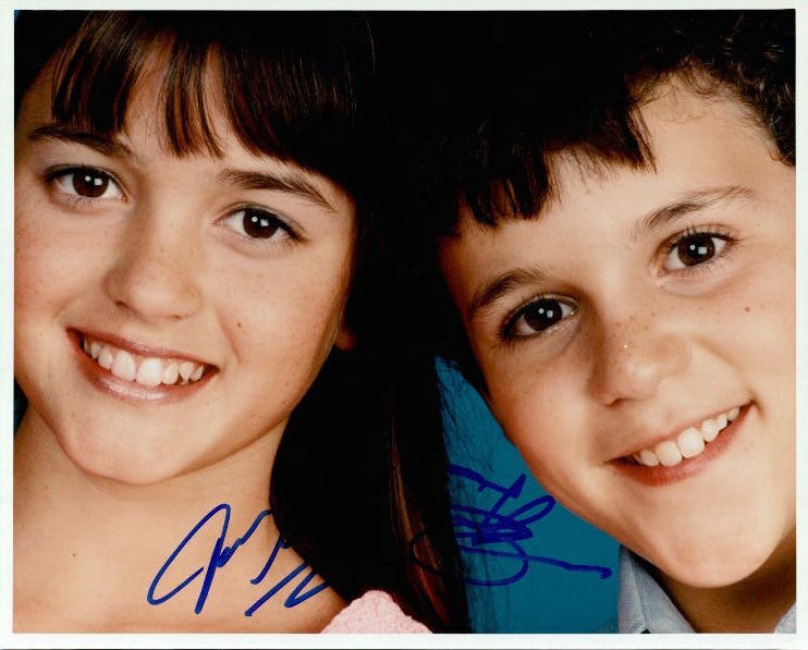 The Wonder Years (Danica McKellar & Fred Savage) in-person signed 8x10 Photo Poster painting COA