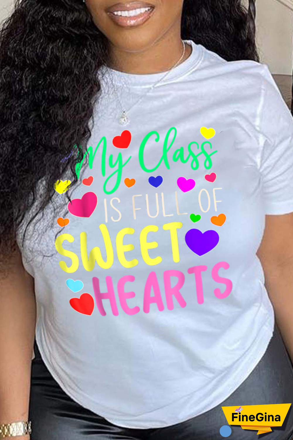 Black Casual Street Print Patchwork Letter O Neck T-Shirts