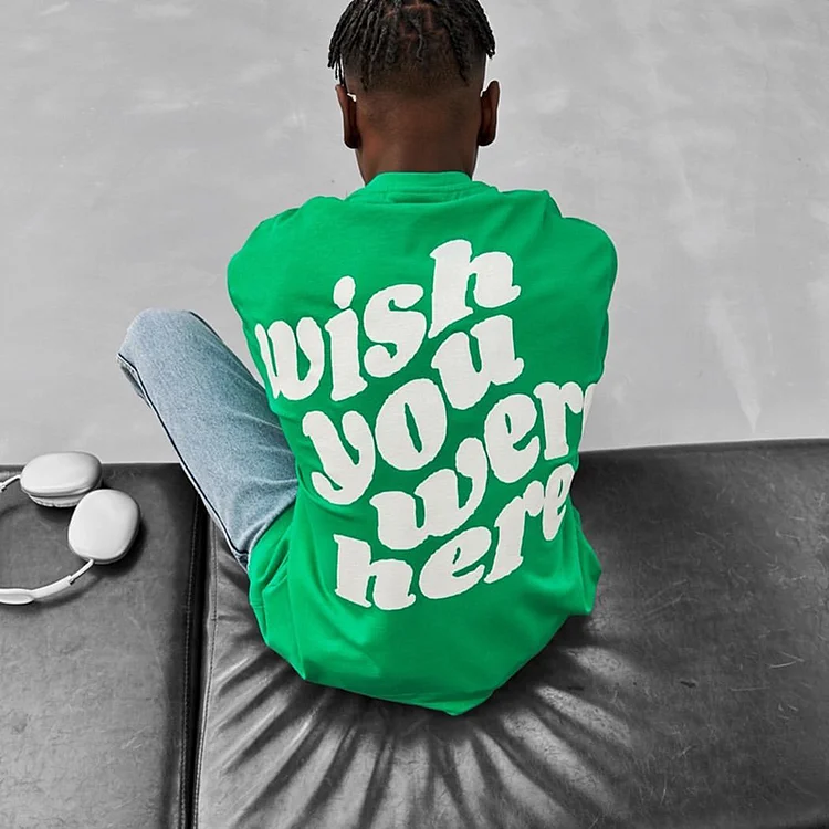 Wish You Were Here Print T-Shirt