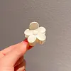 10PCS Neutral Plain Colors Flower Shape Hair Claws