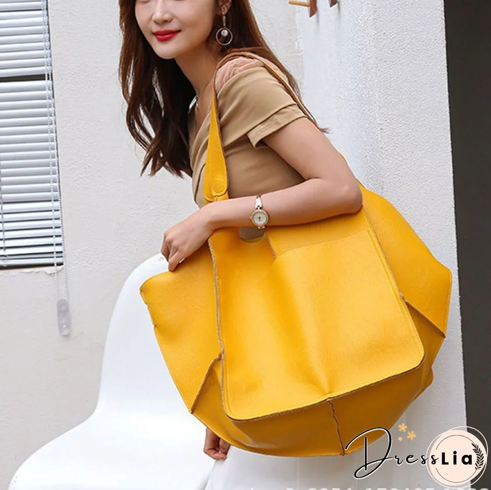 Brown Leather Womens Tote Bags School Handbags