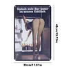 eshalb steht Bier immer unten im K&uuml;hlschrank - Vintage Metal Signs - 20*30cm/30*40cm