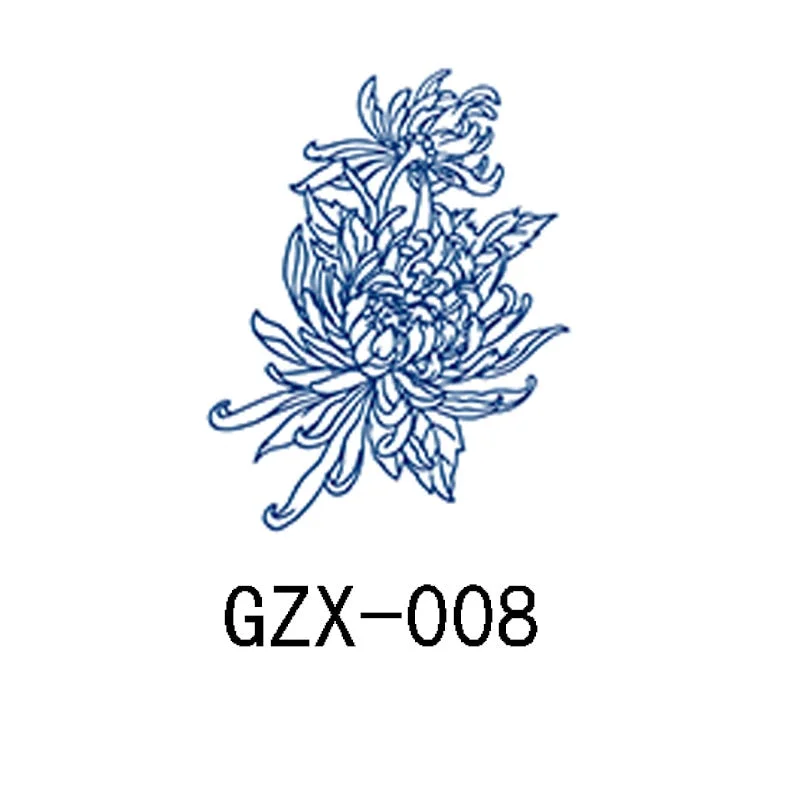 Herbal Semi-Permanent Tattoo Sticker Net Red Tattoo Sticker Waterproof Sweat Lasting Herbal Tattoo Sticker