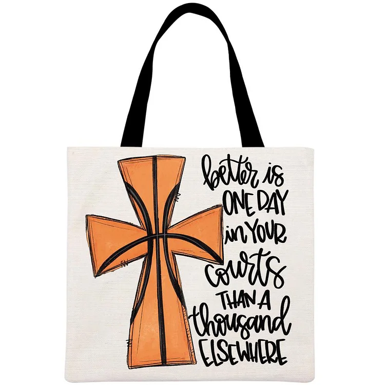 Better is one day in your Printed Linen Bag-Annaletters
