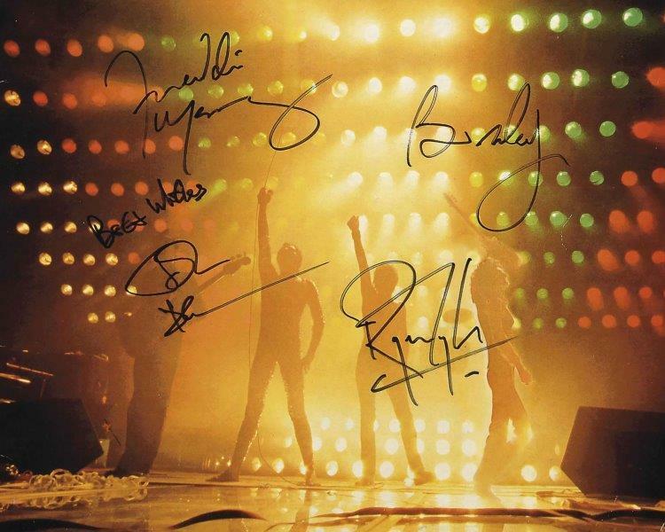 REPRINT - QUEEN Freddie Mercury - May Autographed Signed 8 x 10 Photo Poster painting Man Cave