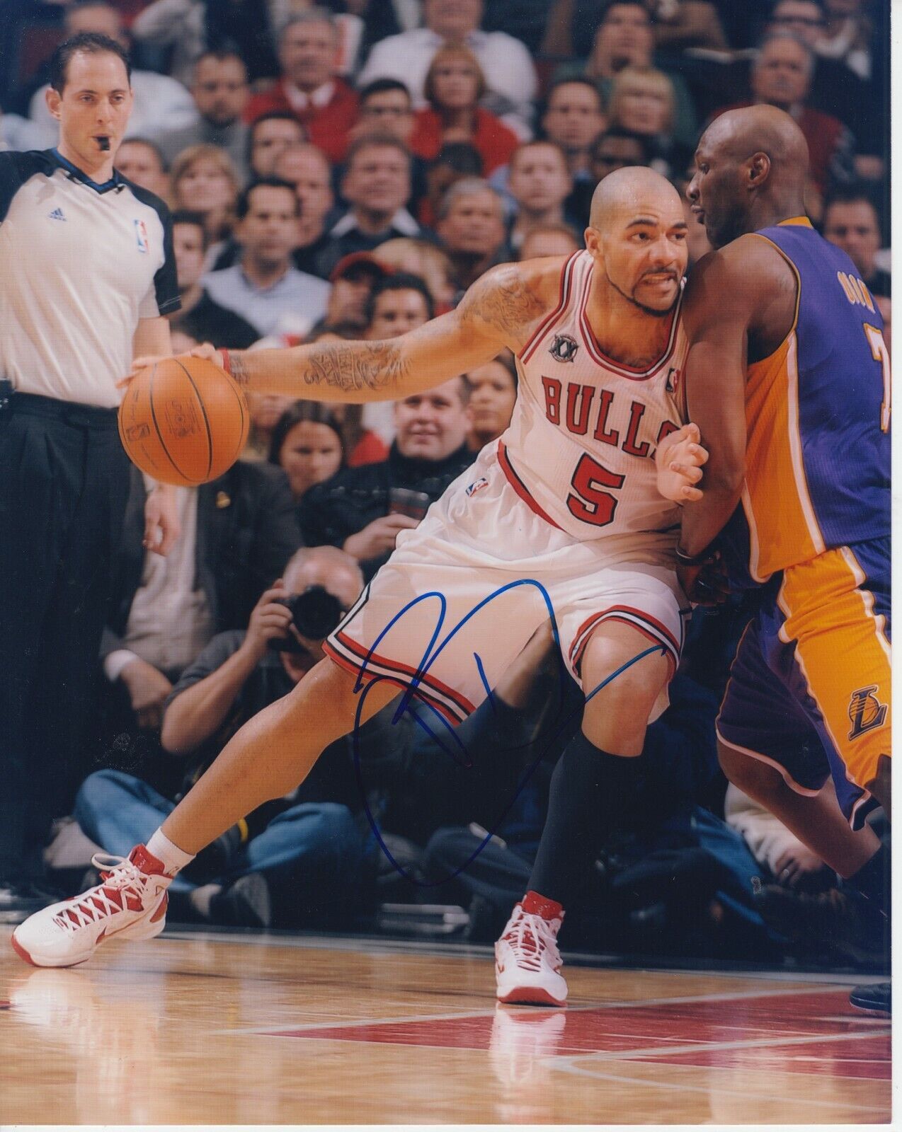 Carlos Boozer #0 8x10 Signed Photo Poster painting w/ COA Chicago Bulls -