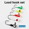 20 Pieces Lure Fishhook Jig Head Hook Fishing Jig Hook for Jigging Fishing Tools