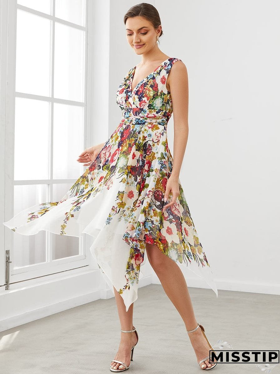 Chic Floral Ruffle Top