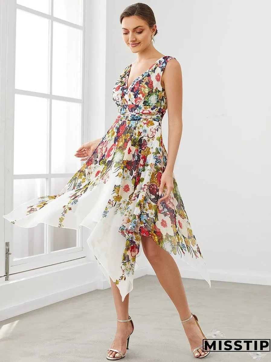 Chic Floral Ruffle Top