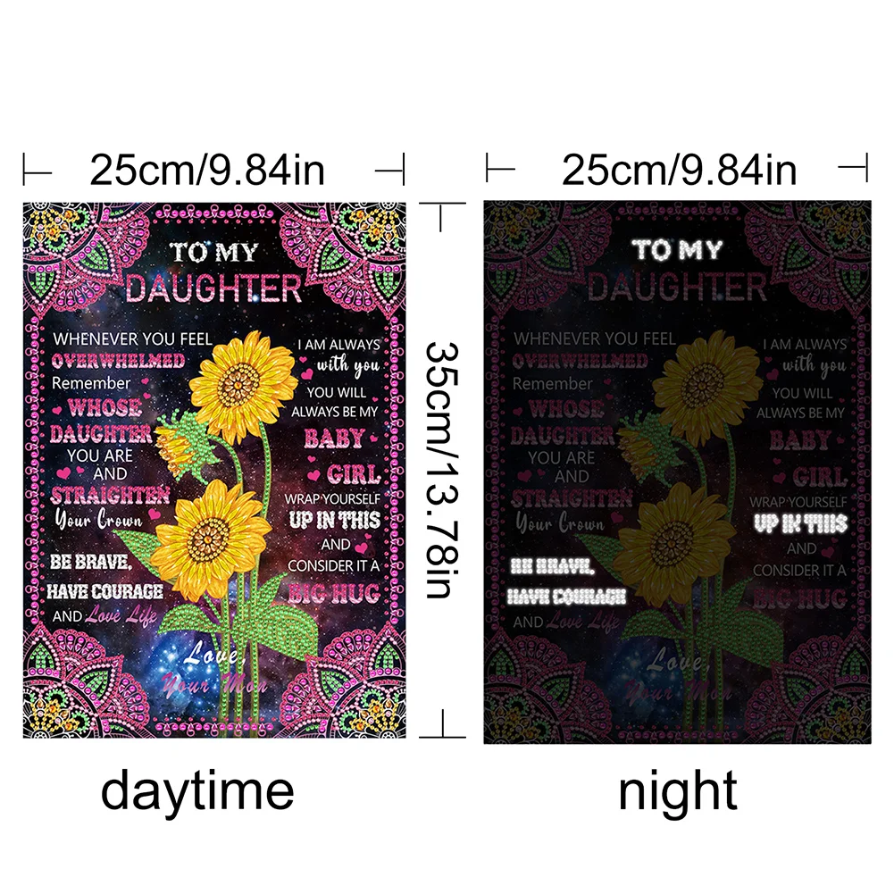 Diamond Painting - Partial Special Shaped Drill - Luminous Phrase(Canvas|30*40cm)