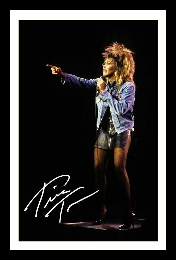 Tina Turner Autograph Signed & Framed Photo Poster painting