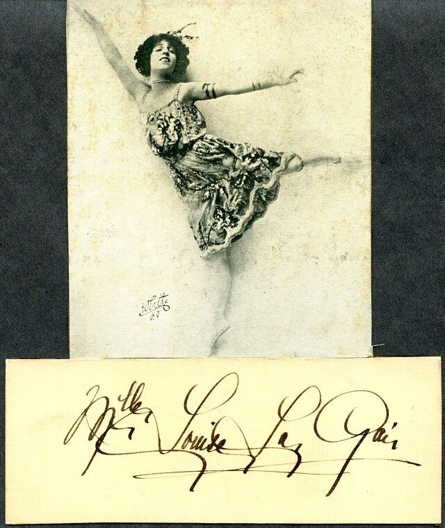 MYSTERY ACTRESS / BALLET DANCER Autograph