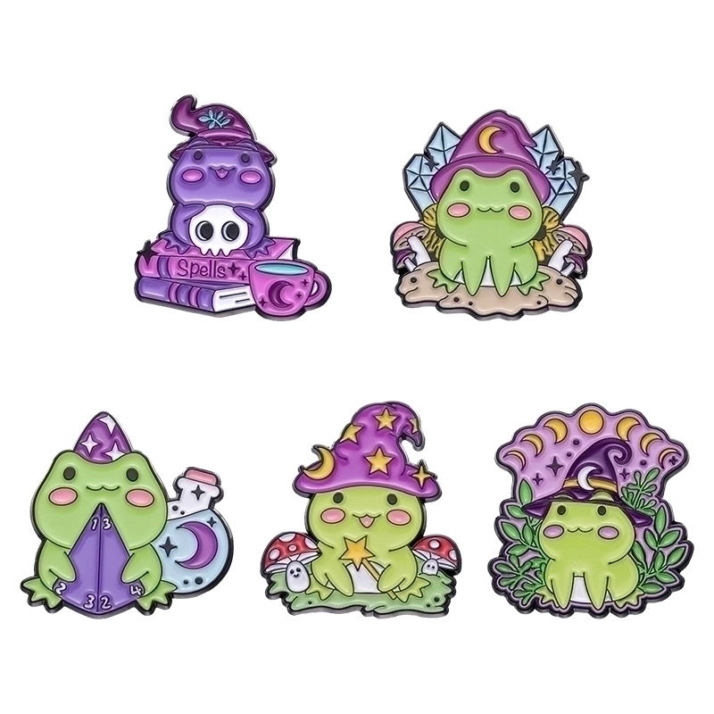 Cartoon Style Pin Frog Alloy Plating Unisex Brooches
