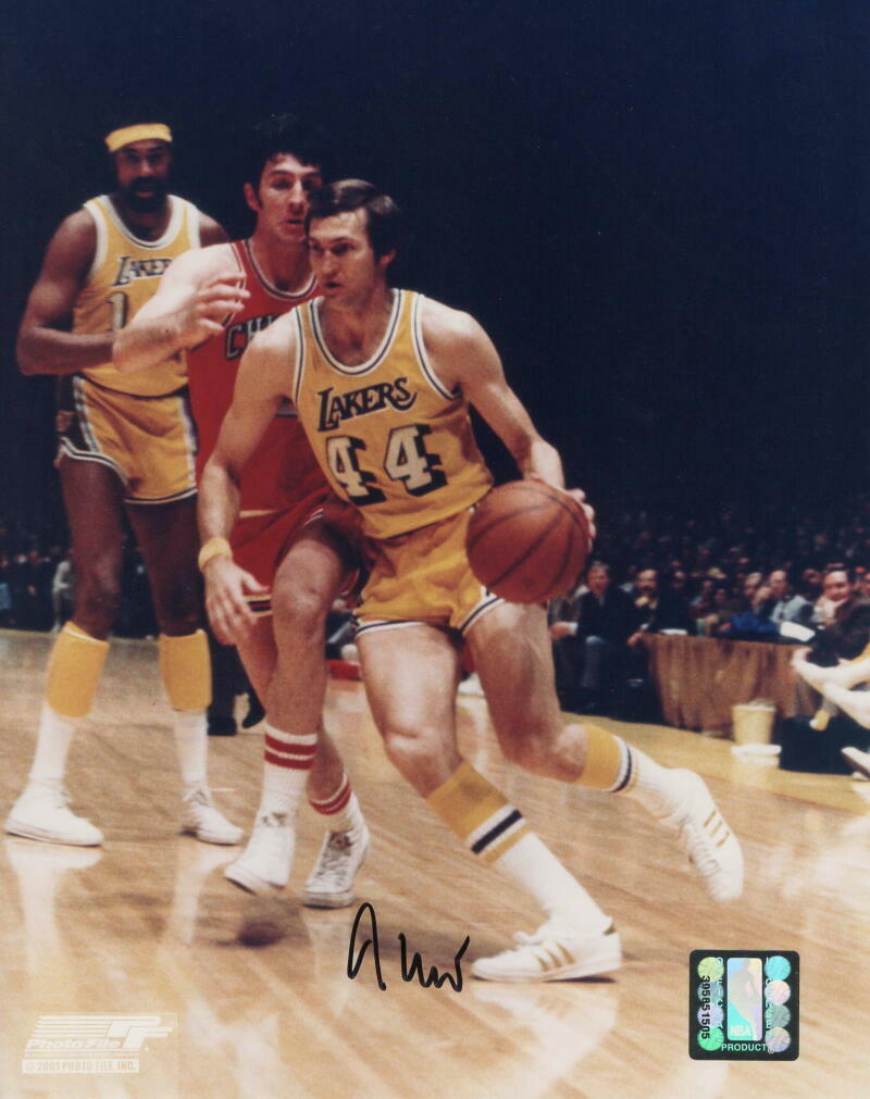 JERRY WEST SIGNED AUTOGRAPH 8x10 Photo Poster painting - LOS ANGELES LAKERS ICON, 50 GREATEST